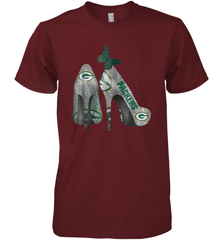 NFL Green Bay Packers Rhinestone High Heels Men's Premium T-Shirt - NFLFanGift