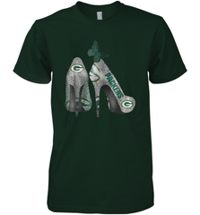 NFL Green Bay Packers Rhinestone High Heels Men's Premium T-Shirt - NFLFanGift