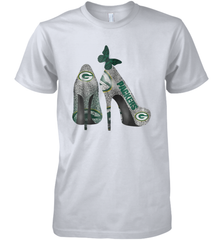 NFL Green Bay Packers Rhinestone High Heels Men's Premium T-Shirt - NFLFanGift