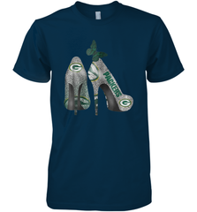 NFL Green Bay Packers Rhinestone High Heels Men's Premium T-Shirt - NFLFanGift