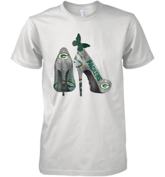 NFL Green Bay Packers Rhinestone High Heels Men's Premium T-Shirt - NFLFanGift