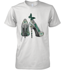 NFL Green Bay Packers Rhinestone High Heels Men's Premium T-Shirt - NFLFanGift