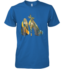 NFL Los Angeles Chargers High Heel Butterfly Rhinestone Men's Premium T-Shirt - NFLFanGift