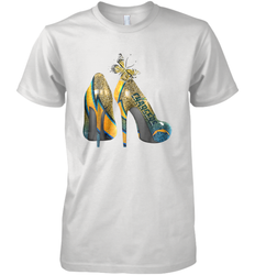 NFL Los Angeles Chargers High Heel Butterfly Rhinestone Men's Premium T-Shirt - NFLFanGift