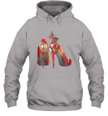 NFLTampa Bay Buccaneers High Heel Butterfly Rhinestone Tide Hoodie - NFLFanGift