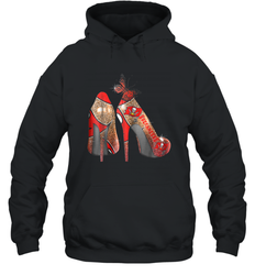NFLTampa Bay Buccaneers High Heel Butterfly Rhinestone Tide Hoodie - NFLFanGift