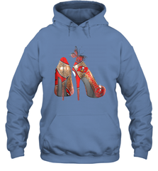 NFLTampa Bay Buccaneers High Heel Butterfly Rhinestone Tide Hoodie - NFLFanGift