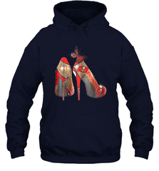 NFLTampa Bay Buccaneers High Heel Butterfly Rhinestone Tide Hoodie - NFLFanGift