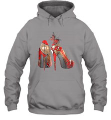 NFLTampa Bay Buccaneers High Heel Butterfly Rhinestone Tide Hoodie - NFLFanGift
