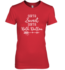 Beth Dutton Sorta Sweet Sorta Beth Dutton Women's The Boyfriend Tee - NFLFanGift