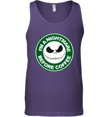 Starbucks Inspired Jack Skellington Coffee I'm A Nightmare Before Coffee Tank Top - NFLFanGift