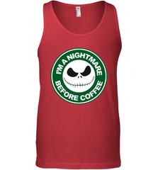 Starbucks Inspired Jack Skellington Coffee I'm A Nightmare Before Coffee Tank Top - NFLFanGift