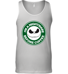 Starbucks Inspired Jack Skellington Coffee I'm A Nightmare Before Coffee Tank Top - NFLFanGift