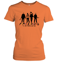 Horror Friends Jason Voorhees Freddy Krueger Texas Chain Saw Michael Myers Shirt Women's T-Shirt - NFLFanGift