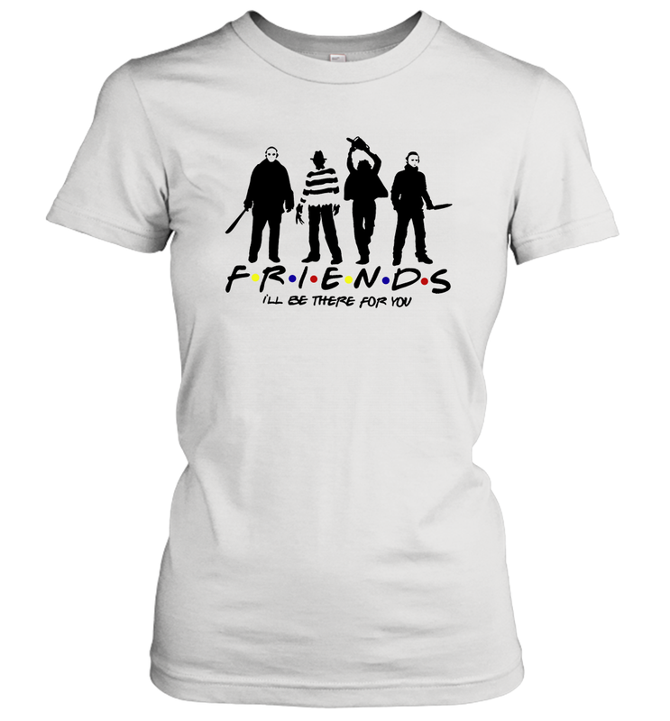 Horror Friends Jason Voorhees Freddy Krueger Texas Chain Saw Michael Myers Shirt Women's T-Shirt - NFLFanGift