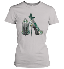 NFL Green Bay Packers Rhinestone High Heels Women's T-Shirt - NFLFanGift