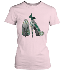 NFL Green Bay Packers Rhinestone High Heels Women's T-Shirt - NFLFanGift