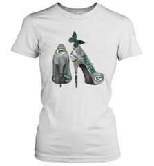NFL Green Bay Packers Rhinestone High Heels Women's T-Shirt - NFLFanGift