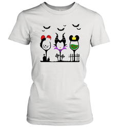 Disney Villains Cruella de Vil Maleficent Evil Queen wine Halloween Shirt Women's T-Shirt - NFLFanGift
