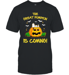 The Great Pumpkin Is Coming Snoopy Halloween Men's T-Shirt - NFLFanGift