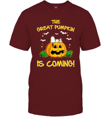 The Great Pumpkin Is Coming Snoopy Halloween Men's T-Shirt - NFLFanGift