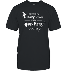 I Speak In Disney Songs And Harry Potter Quotes Men's T-Shirt - NFLFanGift