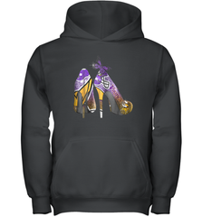 NFL Minnesota Vikings High Heel Butterfly Rhinestone Tide Youth Hoodie - NFLFanGift