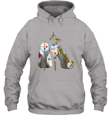Pittsburgh Steeler High Heel Butterfly Rhinestone Tide Hoodie - NFLFanGift