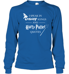 I Speak In Disney Songs And Harry Potter Quotes Youth Long Sleeve T-Shirt - NFLFanGift
