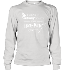 I Speak In Disney Songs And Harry Potter Quotes Youth Long Sleeve T-Shirt - NFLFanGift