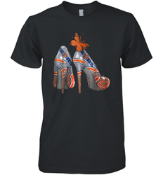 NFL Chicago Bears High Heel Butterfly Rhinestone Tide Men's Premium T-Shirt - NFLFanGift