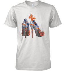 NFL Chicago Bears High Heel Butterfly Rhinestone Tide Men's Premium T-Shirt - NFLFanGift