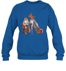 NFL Cincinnati Bengals Rhinestone High Heels Crewneck Sweatshirt - NFLFanGift