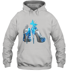 NFL Detroit Lions High Heel Butterfly Rhinestone Tide Hoodie - NFLFanGift