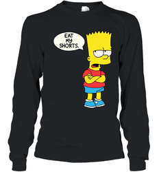 The Bart Simpson School Ban of 1990 Eat My Shorts Youth Long Sleeve T-Shirt - NFLFanGift