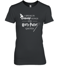 I Speak In Disney Songs And Harry Potter Quotes Women's The Boyfriend Tee - NFLFanGift