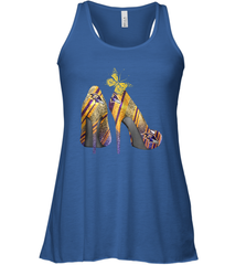 NFL Baltimore Ravens Steelers Rhinestone High Heels Racerback Tank - NFLFanGift