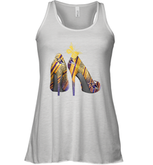 NFL Baltimore Ravens Steelers Rhinestone High Heels Racerback Tank - NFLFanGift