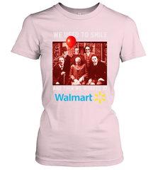 Horror character movie We used to smile and then we worked at Walmart Women's T-Shirt - NFLFanGift