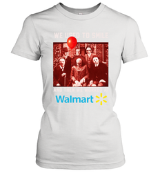 Horror character movie We used to smile and then we worked at Walmart Women's T-Shirt - NFLFanGift