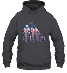 NFL New York Giants High Heel Butterfly Rhinestone Tide Hoodie - NFLFanGift