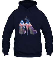 NFL New York Giants High Heel Butterfly Rhinestone Tide Hoodie - NFLFanGift