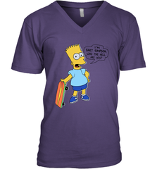 The Great Bart Simpson Who The Hell Are You School Ban of 1990 Shirt Men's Vneck - NFLFanGift