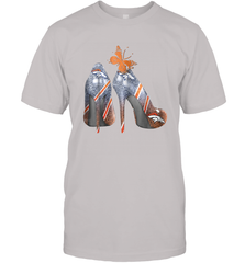 NFL Denver Broncos High Heel Butterfly Rhinestone Tide Men's T-Shirt - NFLFanGift
