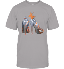 NFL Denver Broncos High Heel Butterfly Rhinestone Tide Men's T-Shirt - NFLFanGift