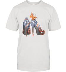 NFL Denver Broncos High Heel Butterfly Rhinestone Tide Men's T-Shirt - NFLFanGift
