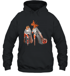 NFL Cincinnati Bengals Rhinestone High Heels Hoodie - NFLFanGift