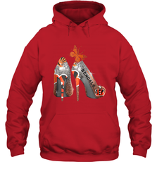 NFL Cincinnati Bengals Rhinestone High Heels Hoodie - NFLFanGift