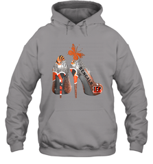 NFL Cincinnati Bengals Rhinestone High Heels Hoodie - NFLFanGift