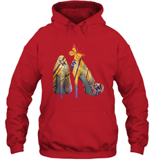 NFL Baltimore Ravens Steelers Rhinestone High Heels Hoodie - NFLFanGift